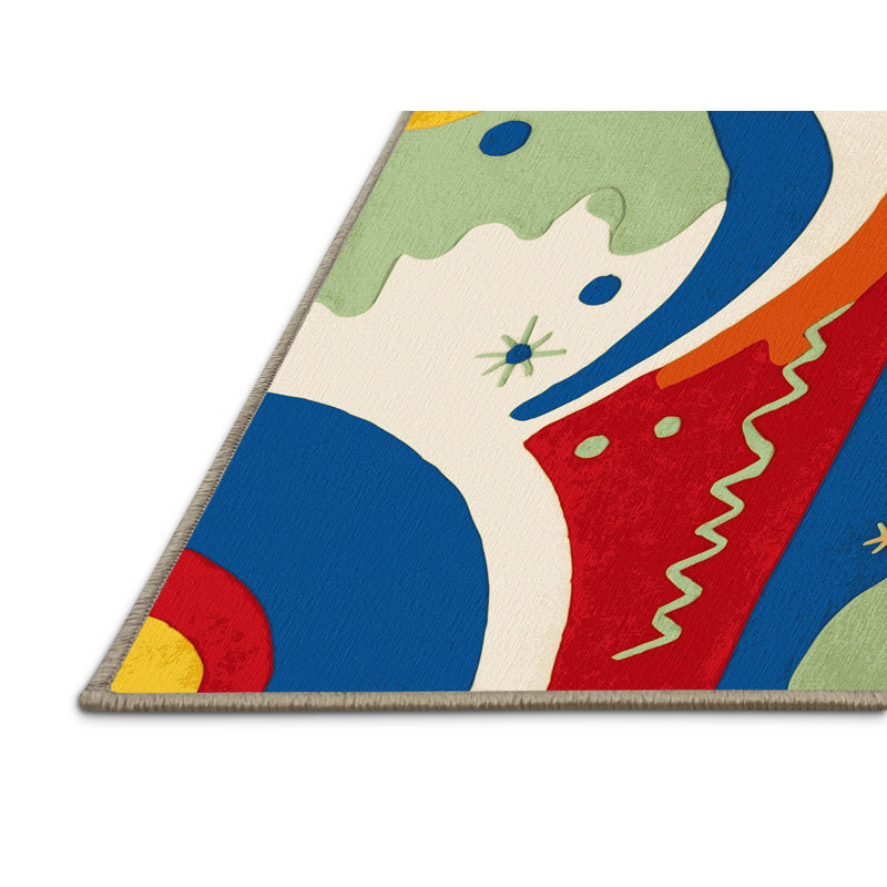 Snazzy Hoop Rug, Square 4'
