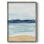 Watercolor Ocean Horizon II, reproduction encadrée - bois massif-2058773407