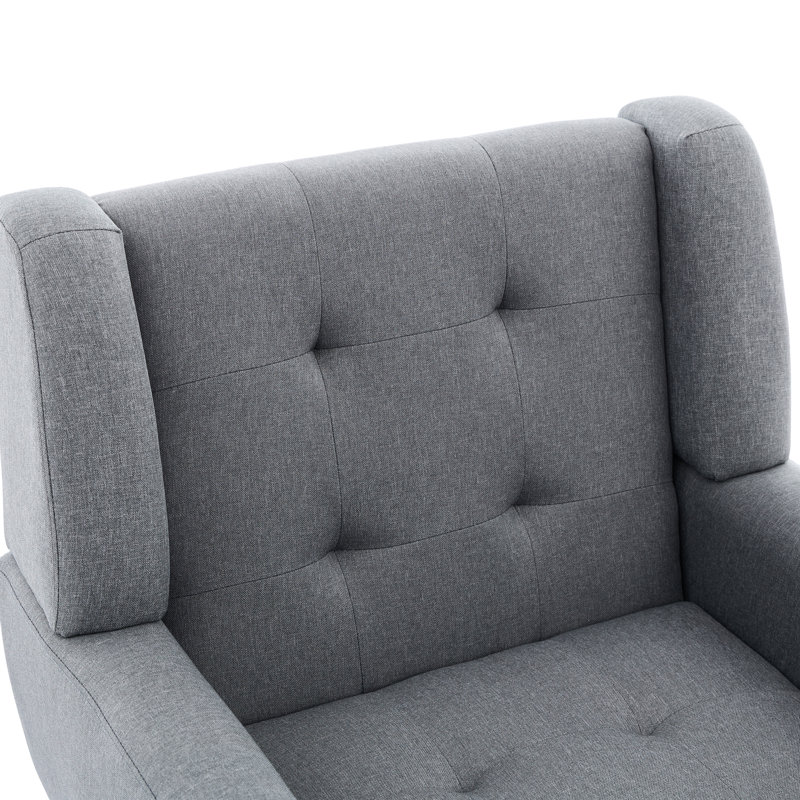Jaqueze 73.7Cm Wide Tufted Armchair, Jaqueze Grey Polyester