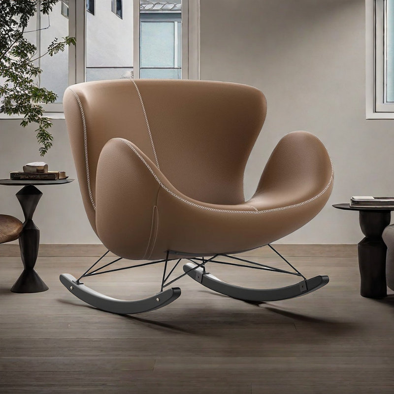 Chaise berçante simple pour salon simple
