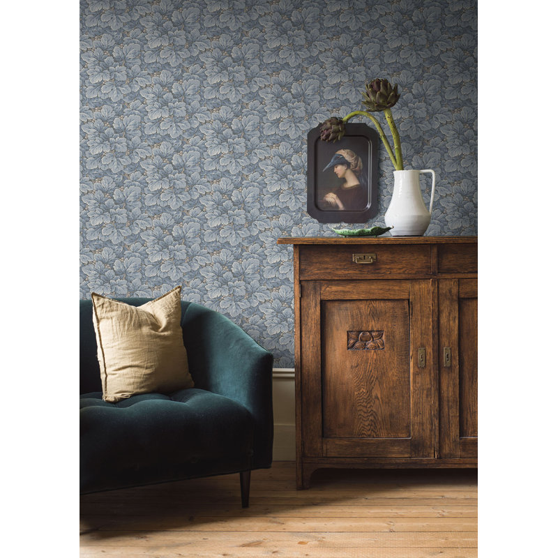 Boråstapeter Waldemar Wallpaper, Blue