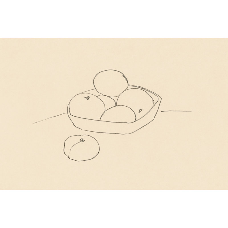 Fruit I by Victoria Barnes - Drawing, Wrapped Canvas, 81 cm H x 122 cm W