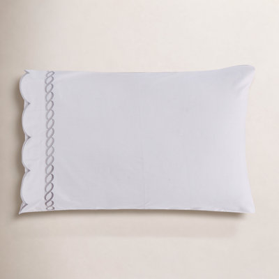 T600 Scallop Rope Pillowcases
