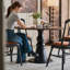 Brown Black Round Solid Wood Dining table-736641925