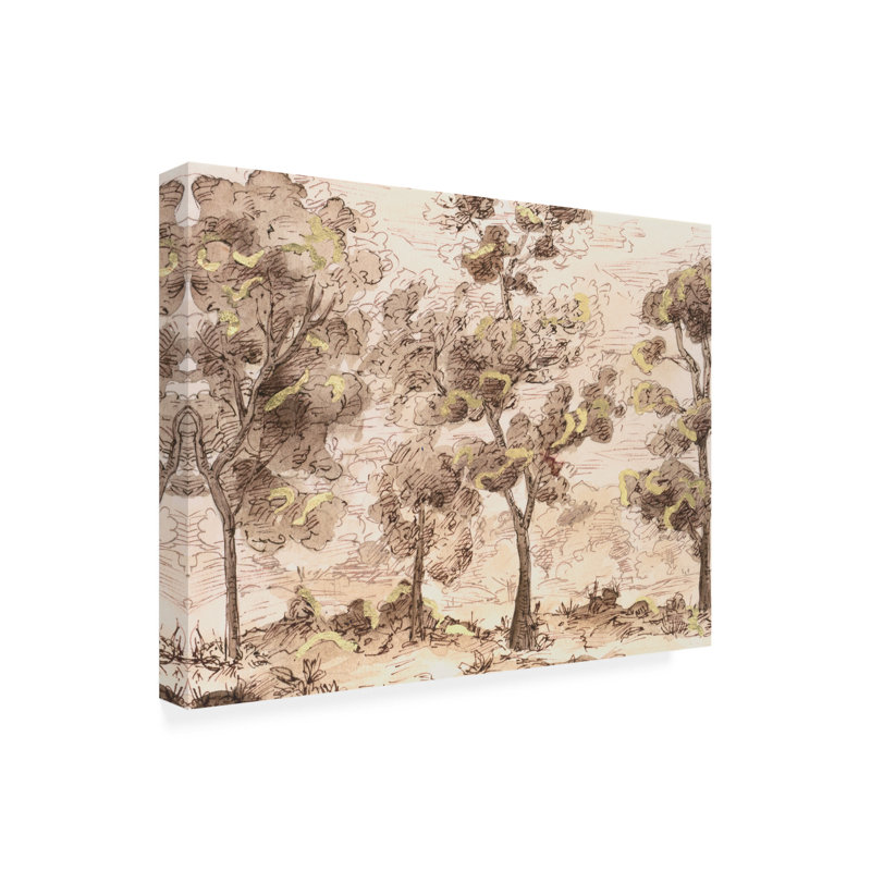 Art mural sur toile tendue - Melissa Wang «Tranquil Passage I», art mural pour salon, chambre à coucher ou bureau - 18 x 24