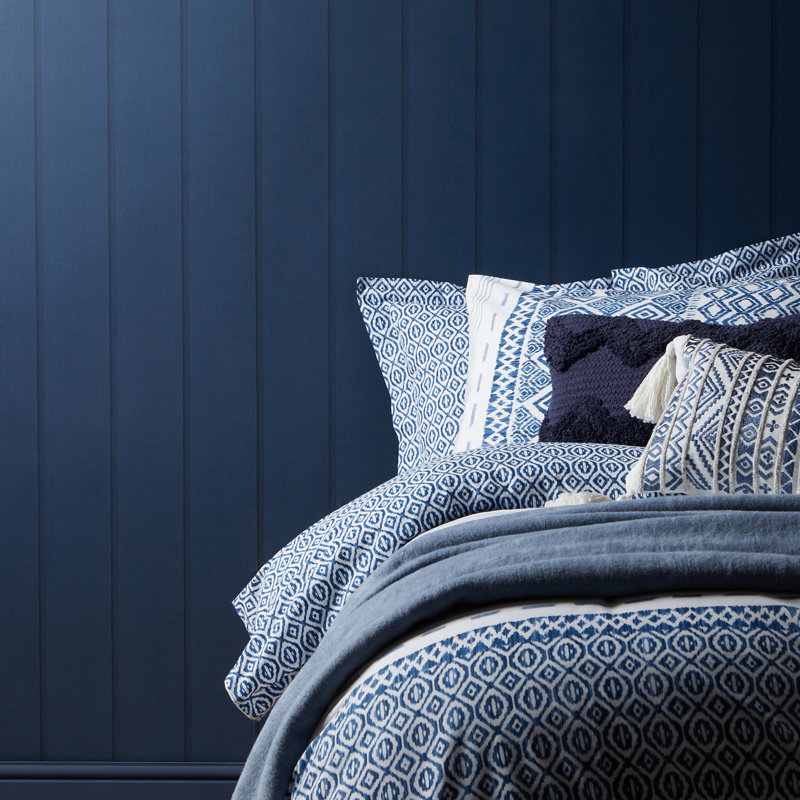 Killian Wood Panel Wallpaper, Blue