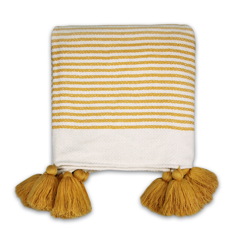 Antimony Throw Blanket, Yellow