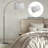Asem 78.7'' Arched/Arc Floor Lamp with Remote Control, LED Bulb Included, and Big Drum Shade-1892449793-1920771474