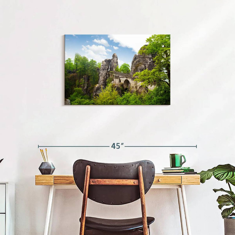Lilie German Bastei Bridge, 20" H x 30" W