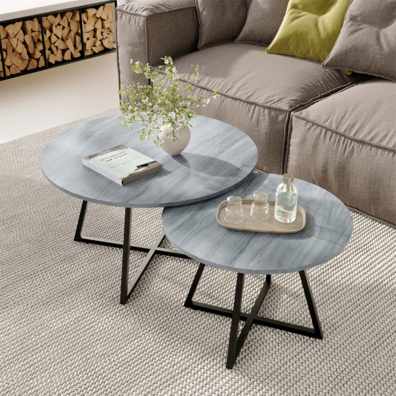 Ensemble de tables basses gigognes Seiji