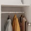 Armoire-penderie l 31,5 po blanche avec tringle et tablettes