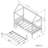  Eliud House Full Bed With Trundle-1070241795
