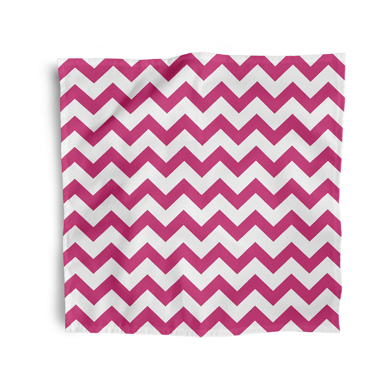 Largel Polyester Chevron Square Napkin, Pink