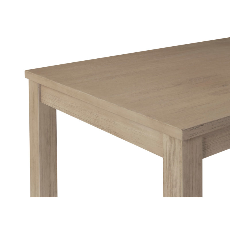 Damascus Acacia Solid Wood Dining Table, Drifted Sand, 30" H x 35" W x 71" L