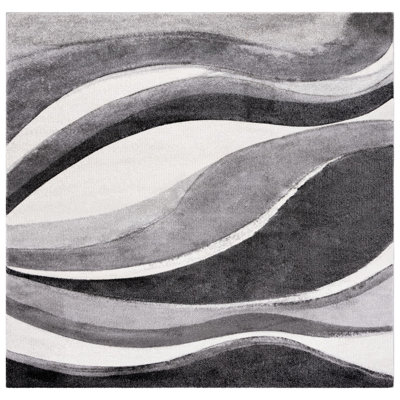 Vilica Area Rug in Grey/Ivory
