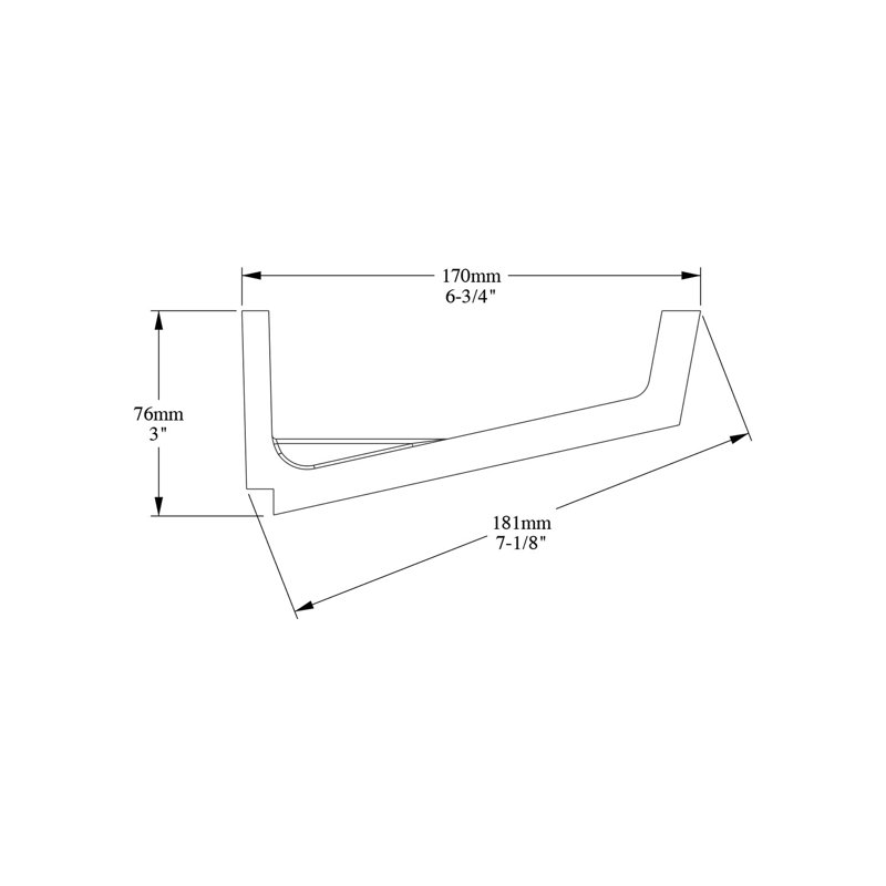 6-3/4 in x 3 in x 78-3/4 in Primed White Plain Polyurethane Crown Moulding