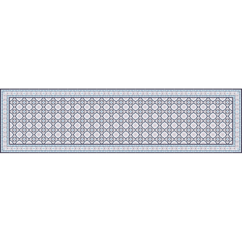 Eliasz Vinyl Machine Printed Area Rug, Rectangle 2'7.5" x 9'10.1"