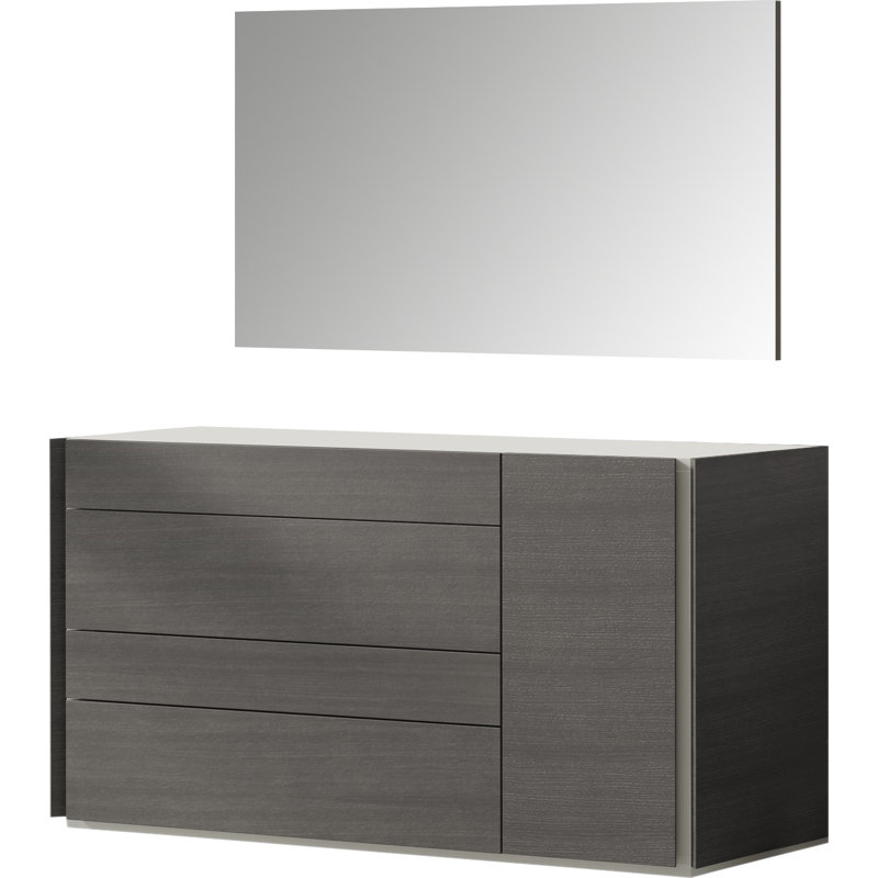 Mcginty Wall Mirror, Wenge
