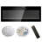 60" Electric Fireplace With Remote, Multi Color Flame & , 1400W Heat, 16 Colors Ember Bed Wall Mounted 60", Simulation Technology-188024462