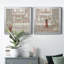 «Blush Bath Sink I», ensemble de 2 reproductions d'art sur toile-52923351-52923348