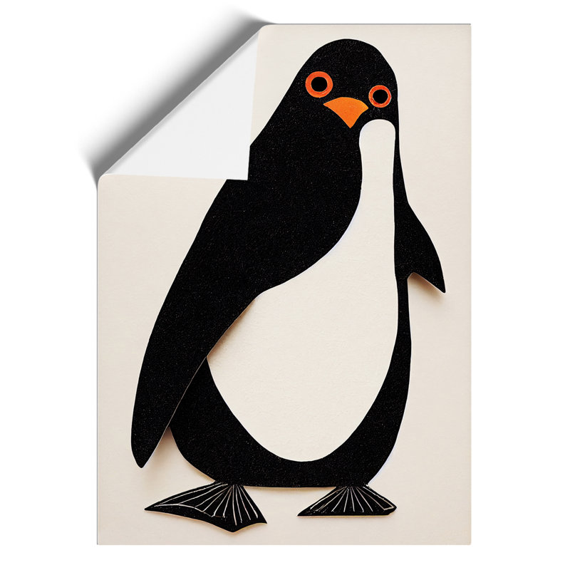 Paper Penguin No.1 - Wall Art, Paper, 59.4cm H x 42cm W