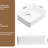 19X15 Inch Rectangular White Porcelain Ceramic Vessel Sink For Bathroom, Contemporary Style Design, To Stains And Chips, Us Standard Drain Style, Damage, Hole