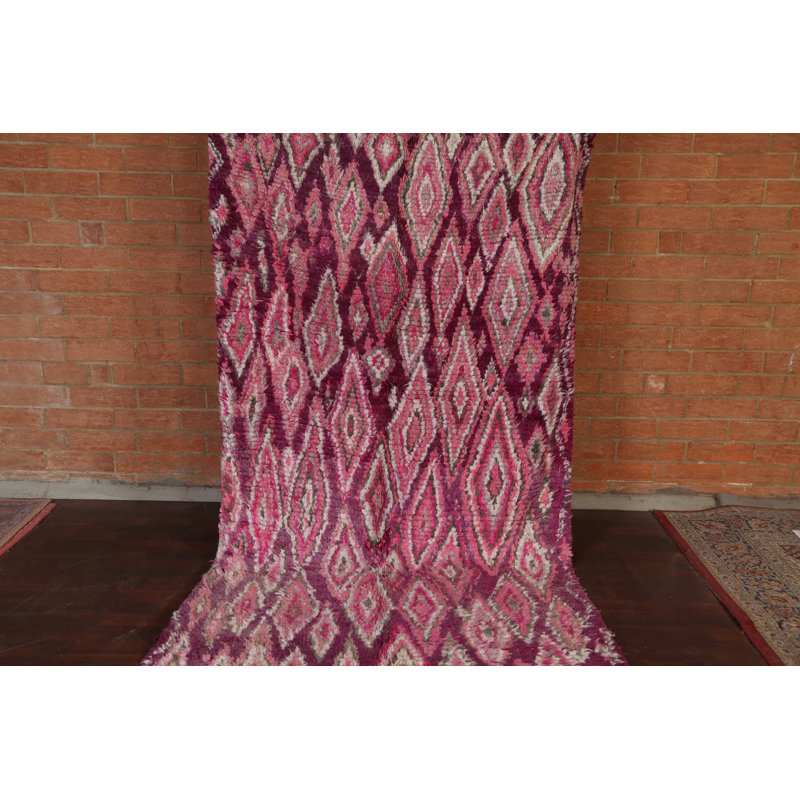 Tapis tribal marocain oriental noué à la main 5 x 9