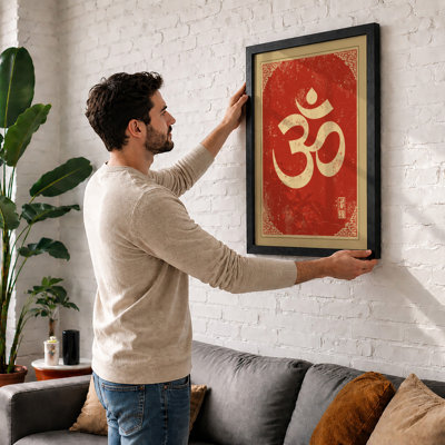 Vintage Om Symbol Japandi - Print