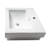 Alfi Brand 20.13'' White Porcelain Rectangular Bathroom Sink with Overflow