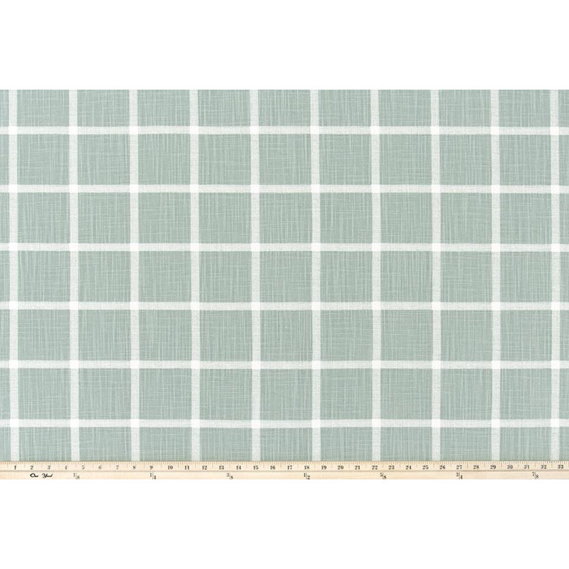 Rideaux à carreaux vert sauge clair, L 84 po x L 50 po