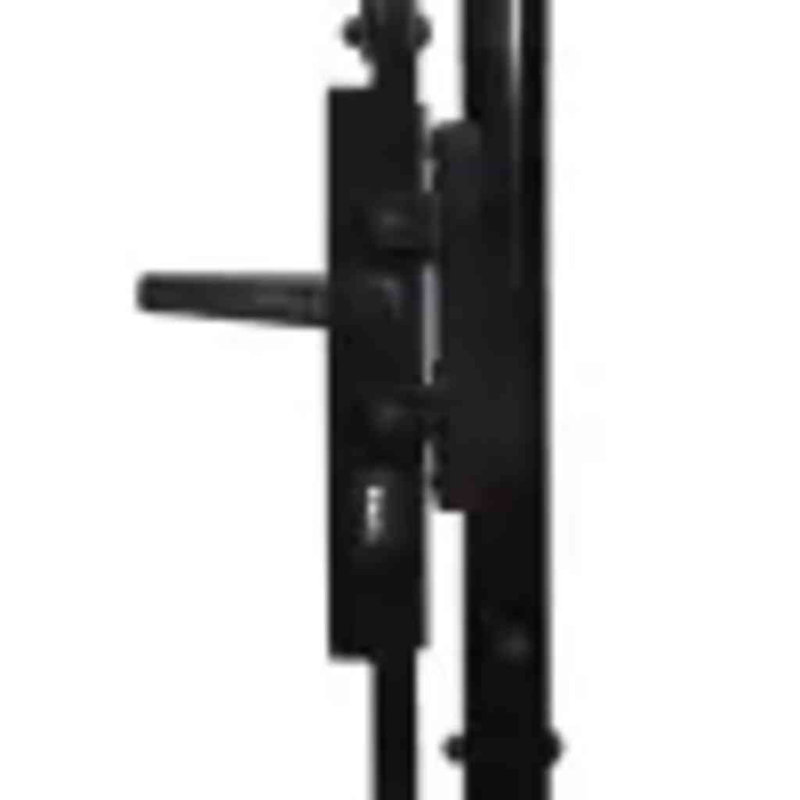 Barrière de sécurité double en acier robuste WALPLUS Woerden 299,5 x 174,5 cm, 68.7" H x 117.9" W x 2"D