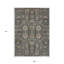 Tapis oriental gris argenté 9 'X 12'