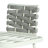 Mariano Steel Loveseat And Table, Off White+Grey-542076896-542076897