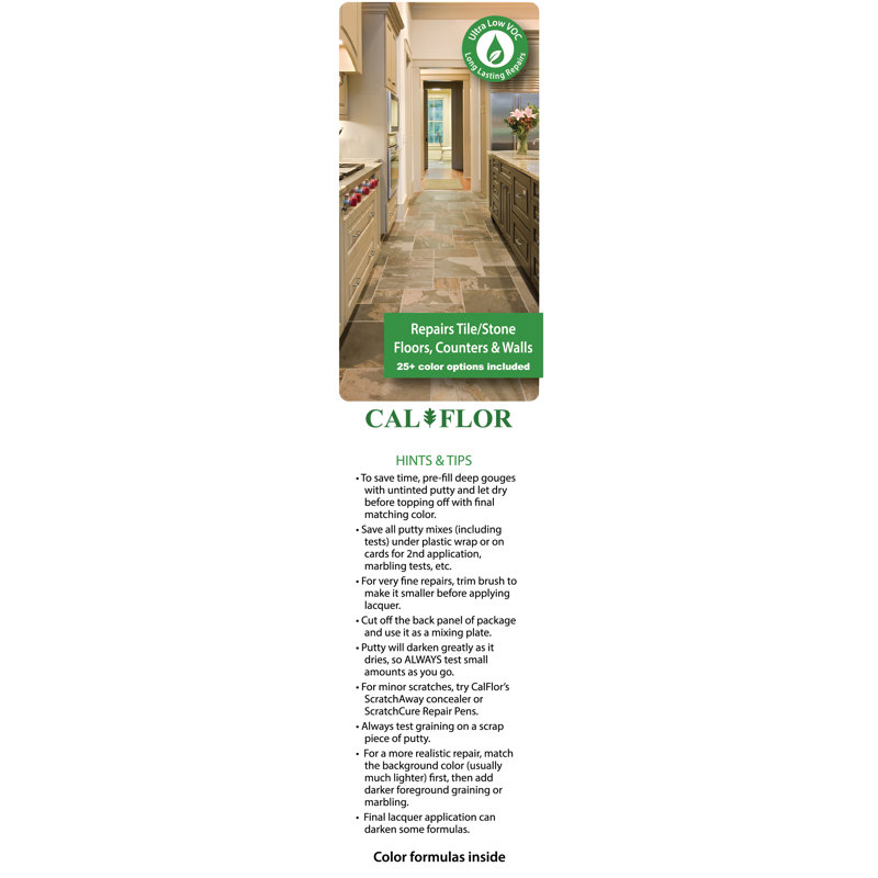 CalFlor TileFix Mix2Match Repair Kit - Tile & Stone Flooring Repair With Color Matching