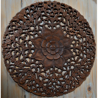 Handmade Boho Plants & Flowers Wall Decor on Solid Wood