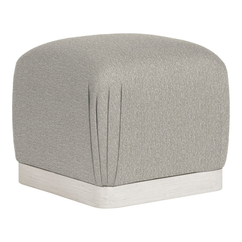 Nola Square Ottoman, Tarbee Pebble, Casa Blanca