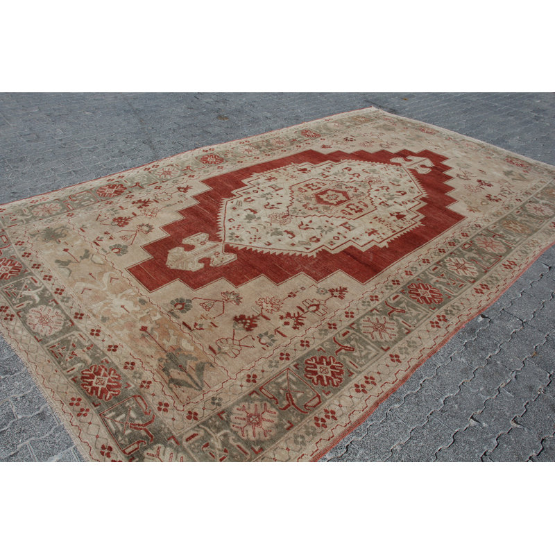 Authentic Turkish Oushak Rug - Vintage Remarkable Statement Piece for Decor