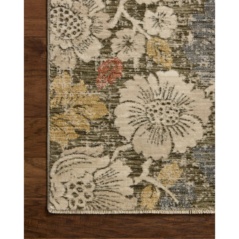 Loloi Eileen Olive / Multi Area Rug, Rectangle 9'6" x 13'