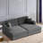 86.5" Oversized Loveseat Chaise Lounge Sectional Sofa Bed Corduroy Sleeper Sofa With Two USB Ports , Two Cup Holders And Two Throw Pillows For Living Room And Bedroom-1196689727