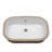 22 inch x 15 inch White Ceramic Undermount Bathroom Sink with Overflow