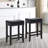 25.75" H Mid-Century Modern Backless Upholstered Counter Stool with Wood Frame-770099662-758719782