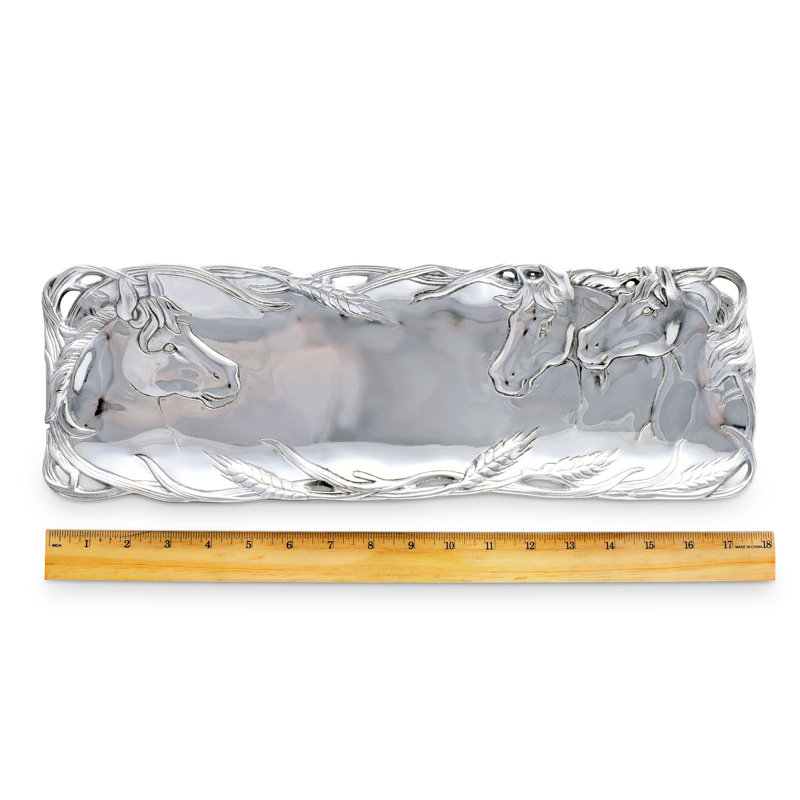 Equestrian Metal Decorative Tray