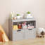 Organisateur de livres, armoire de rangement pour jouets, gris