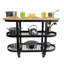 Gourmet Kitchen Cart with Butcher Block Top