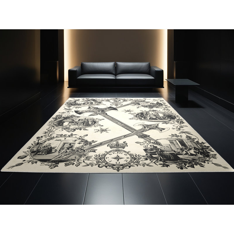 Tapis beige doux et moelleux Arce, 4 x 6
