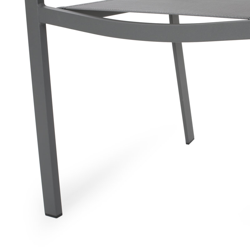 Fauteuil de patio Westman, Gris métallique / gris foncé