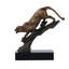 Perched Predator Sculpture On Marble Base
