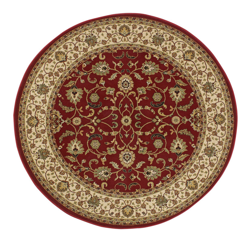 Round Boggess Oriental Area Rug, Round 120cm