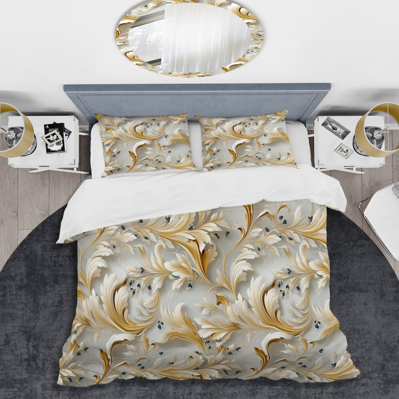 Ensemble de housse de couette Oshian, Housse de couette pour grand lit et 2 taies décor