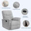 Fauteuil inclinable et oscillant pivotant à 360 °, fauteuil rembourré en chenille avec accoudoirs rembourrés et siège profond, canapé inclinable manuel pour le salon, la chambre à coucher et la chambre de bébé (gris clair)-130529510